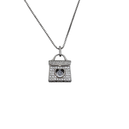 Silver Heart's Secret Pendant with Chain