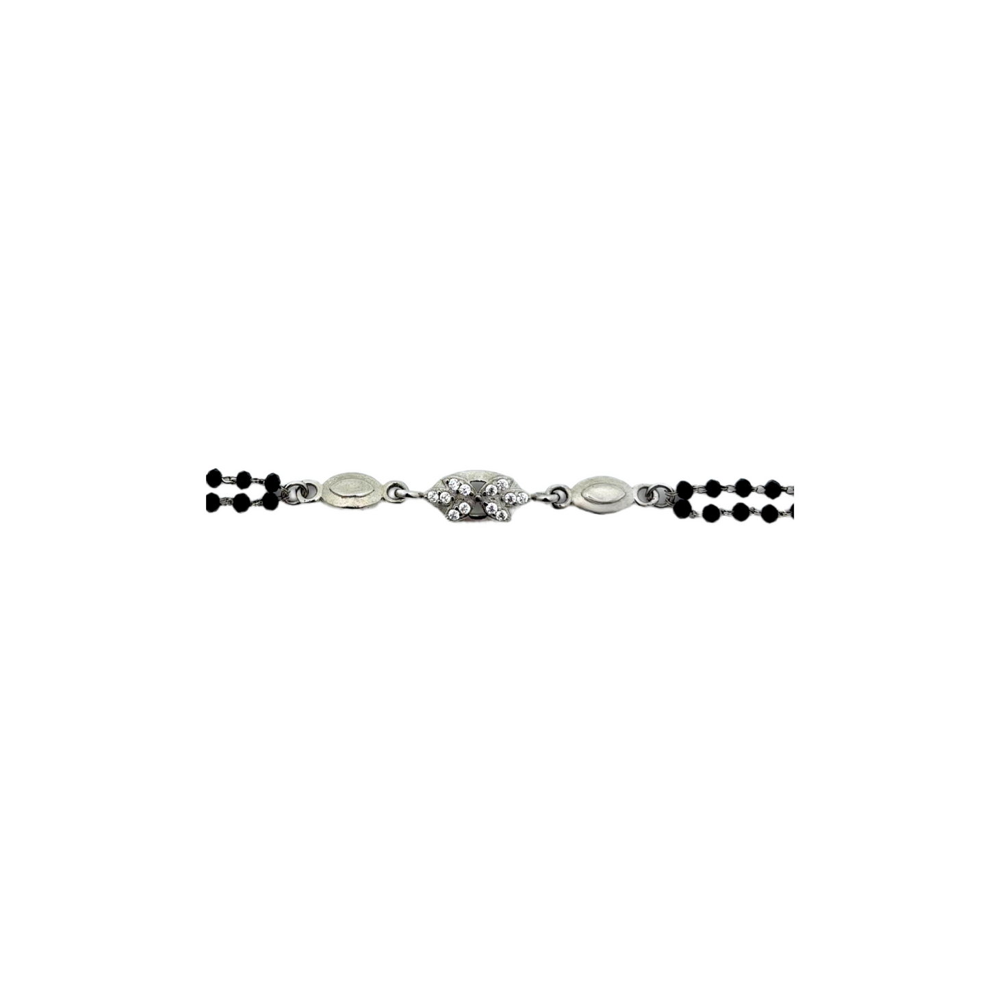 Silver Beaded Bliss Bracelet