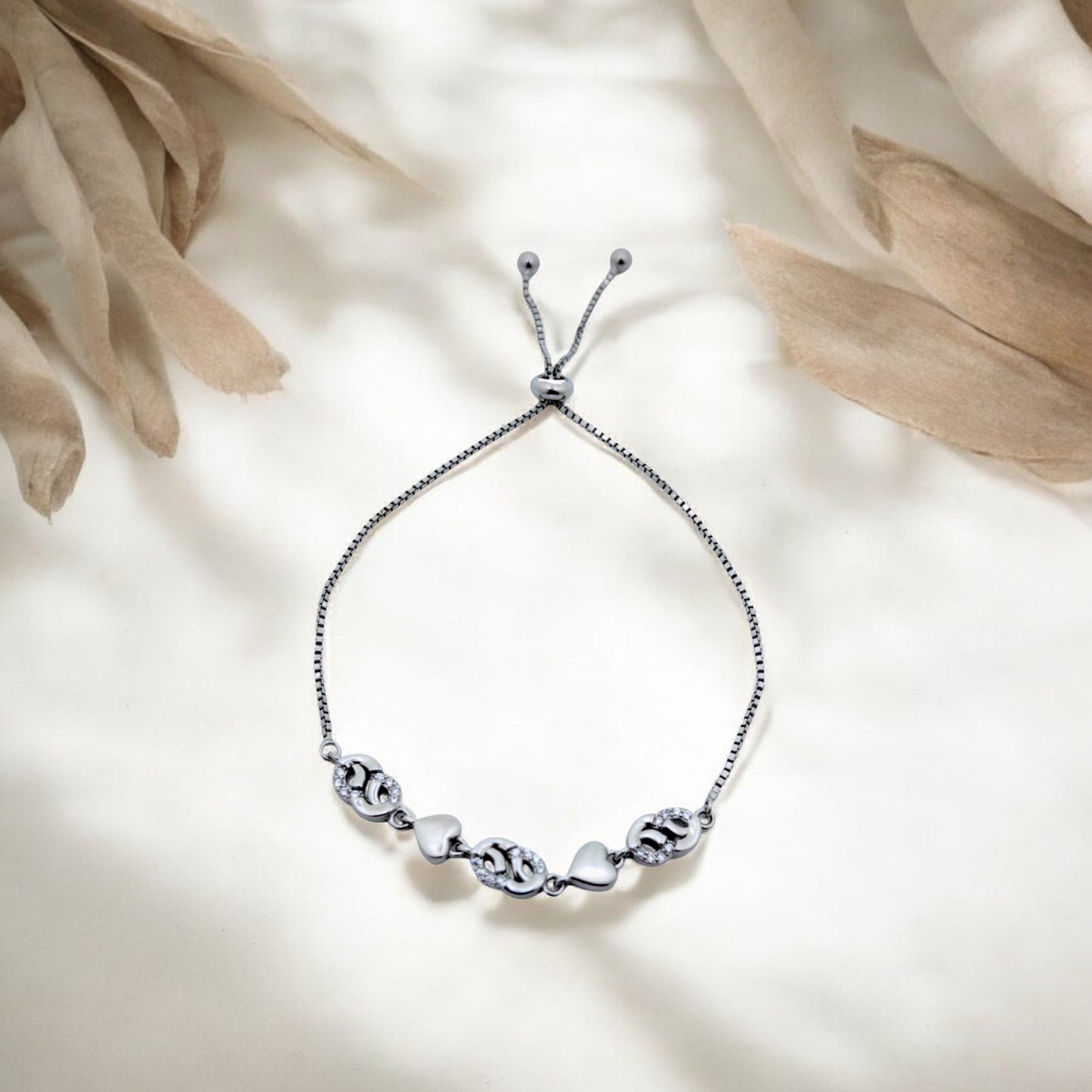 Silver Bound by Love Bracelet