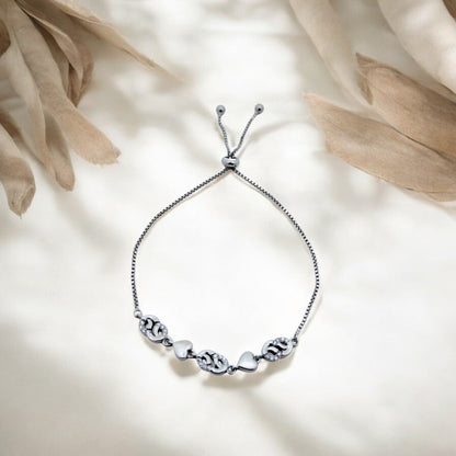 Silver Bound by Love Bracelet