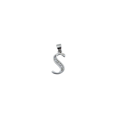 Silver Initial S Pendant