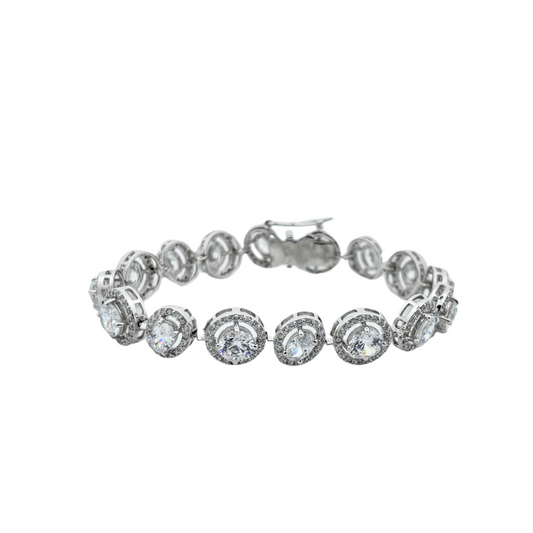 Silver Celestial Halo Bracelet