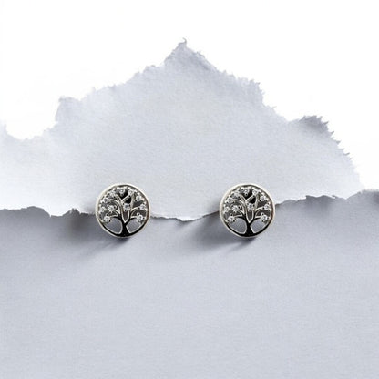 Silver Roots Studs