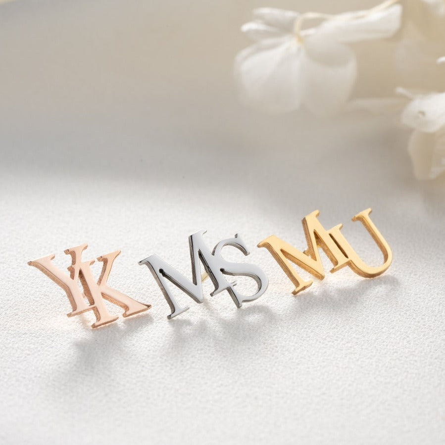 Personalized Initial Letters Brooch, Bride - Groomsmen