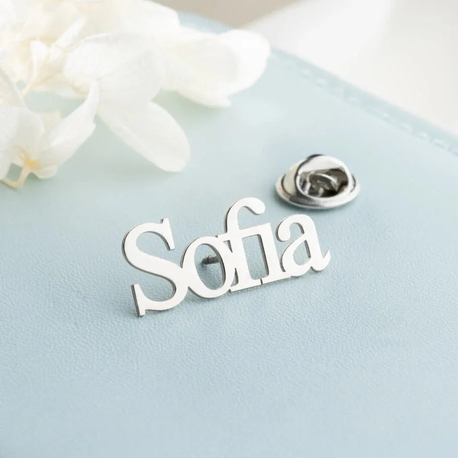 Personalized Nameplate Brooch