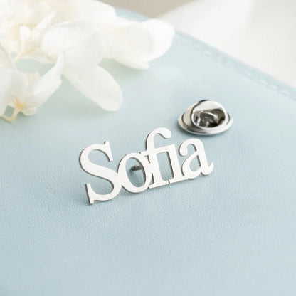 Personalized Nameplate Brooch