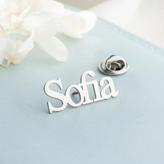 Personalized Nameplate Brooch