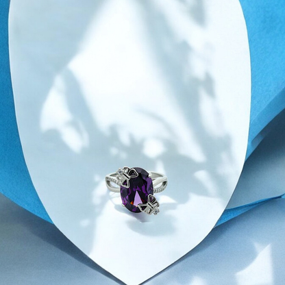 Oval Amethyst Ring