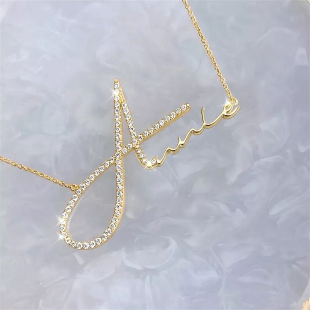 Personalised Diamond Name Necklace